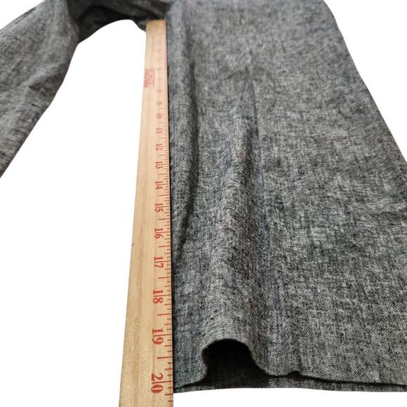 Bcx Capri Pants For Women Size 13 Gray Linen Blend Flat Front - Picture 7 of 13